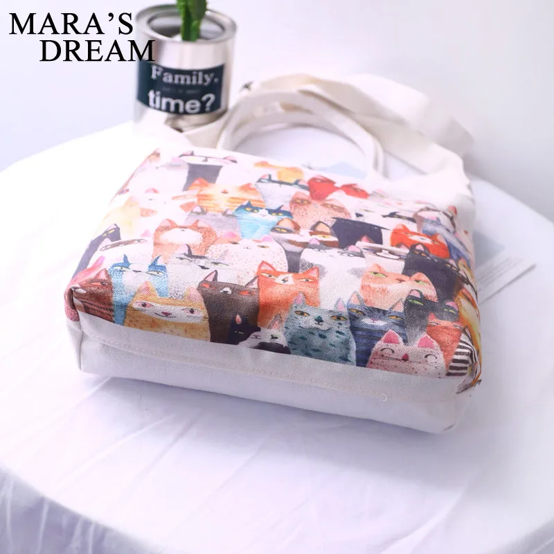 Женская сумка через плечо Mara's Dream Большая вместительная Холщовая Сумка с