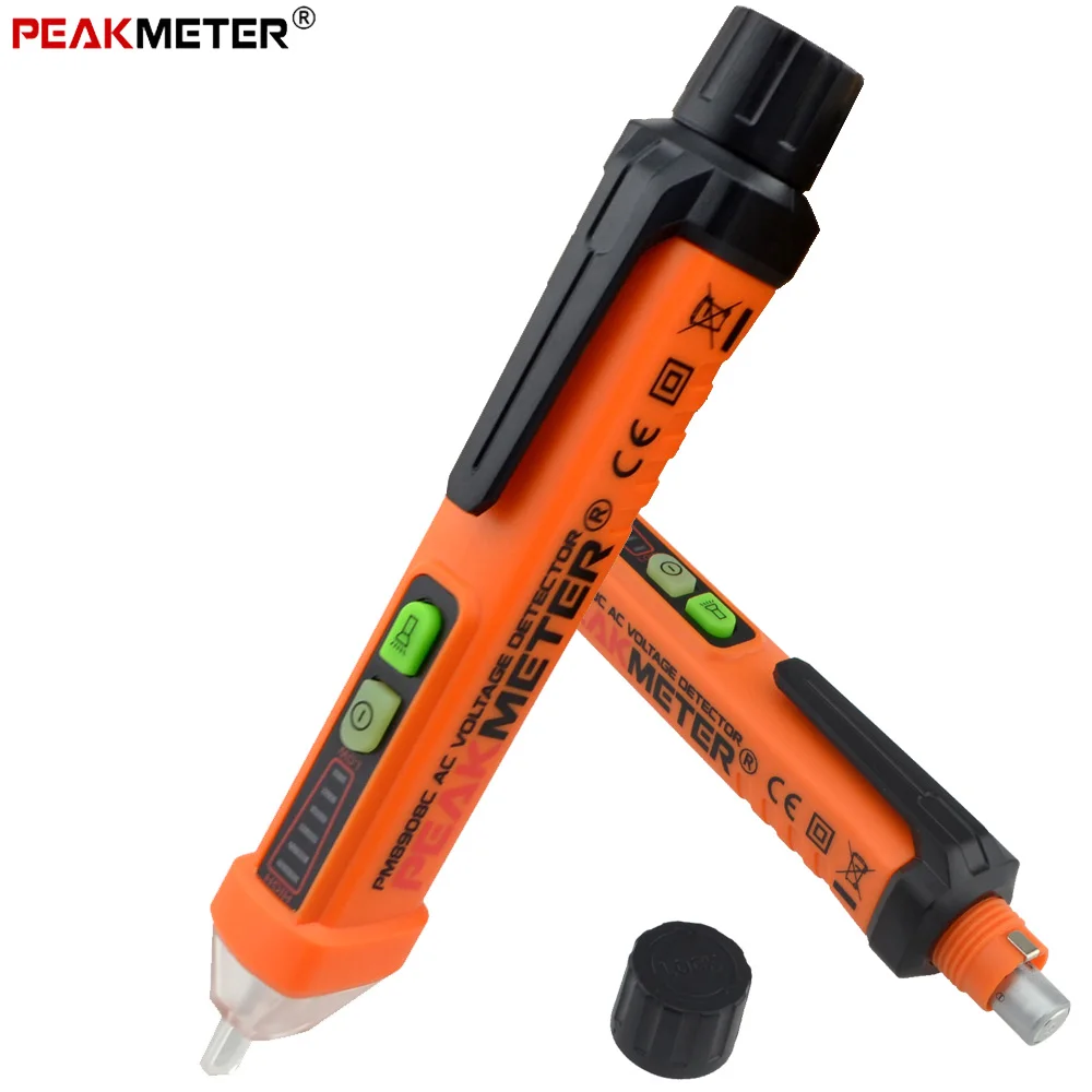 PEAKMETER PM8908C Многофункциональный перьевой детектор напряжения переменного тока 12