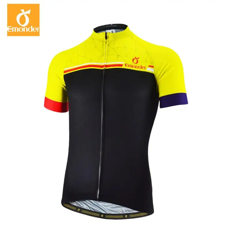 

Summer Cycling Jersey Short Sleeve Bicycle Jerseys Maillot Ciclismo Road Bike Cycling Clothing Tops Italian cuffs Emonder