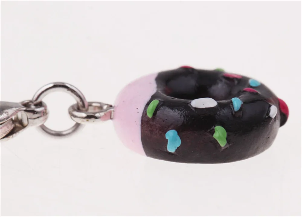 2016 new mini keychain donut chain beautiful porte clef key llaveros this ring for children gift jewelry car | Украшения и