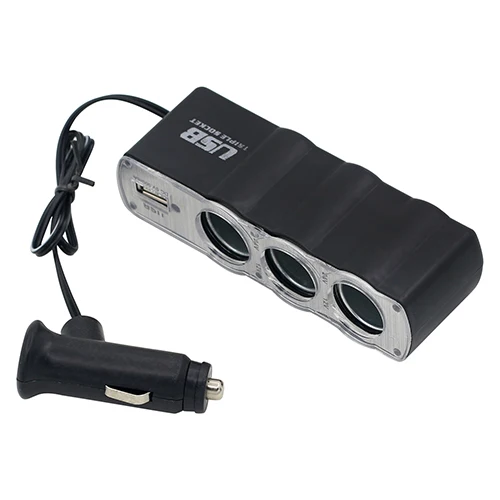 High Reputation Car Cigarette Lighter Multi Socket Splitter 3 Way USB Charger Adapter DC 12V 6YXC | Автомобили и мотоциклы