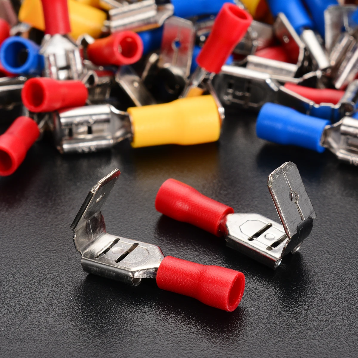 100 шт. 10 22AWG изолированные контакты с зажимом|crimp terminal connector|crimp terminalterminals connectors