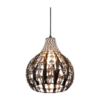 modern simple rattan chandelier personality creative restaurant bar corridor lamp gourd line table lamps and lamps