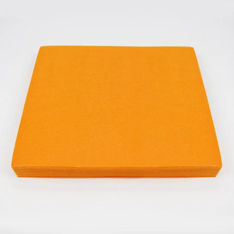 30X30CM нетканый Войлок чистый цвет Яркая оранжевая ткань лист Рукоделие Шитье