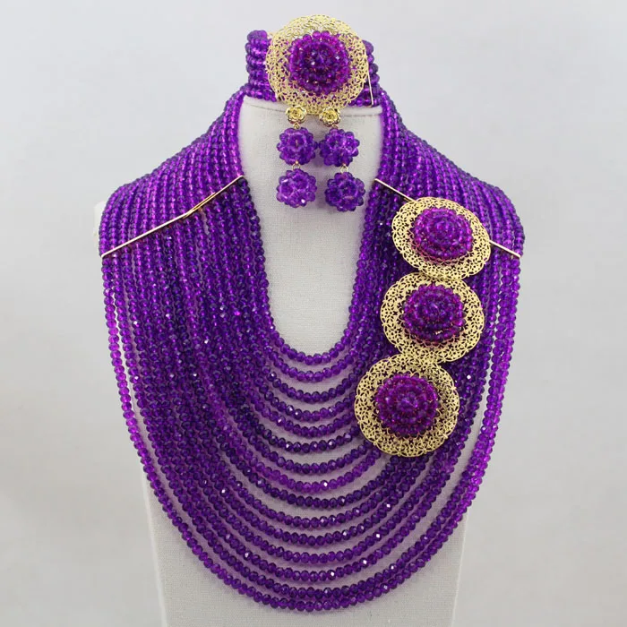 Fashionable African Beads Jewelry Sets Pretty Nigerian Wedding Large Stock Free Shipping hx310 | Украшения и аксессуары