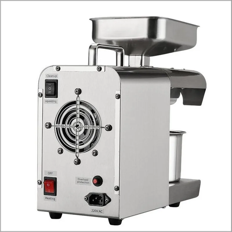 Новый автоматический маслопресс из нержавеющей стали 304 для дома 220 В холодный