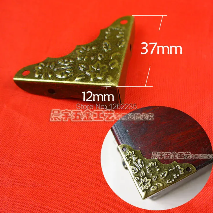 

37 * 37mm Jewelry box flowers corners Wine wooden edging Box corners Wholesale