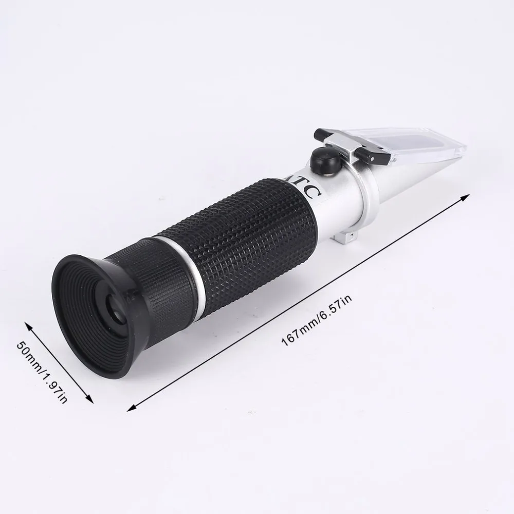 

Refractometer 0~32% Optical Sugar Food Beverages Drink Juice ATC Content Meter Tool Test Handheld Measuring Tester