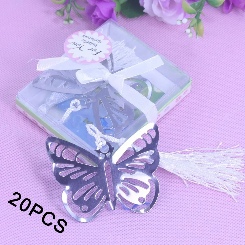 20 шт Закладка с бабочкой подарочная упаковка для свадебного подарка девочка