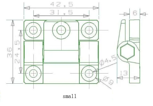 6 шт Пластик Z Форма регулируемый Крутящий момент демпфирования петли двери