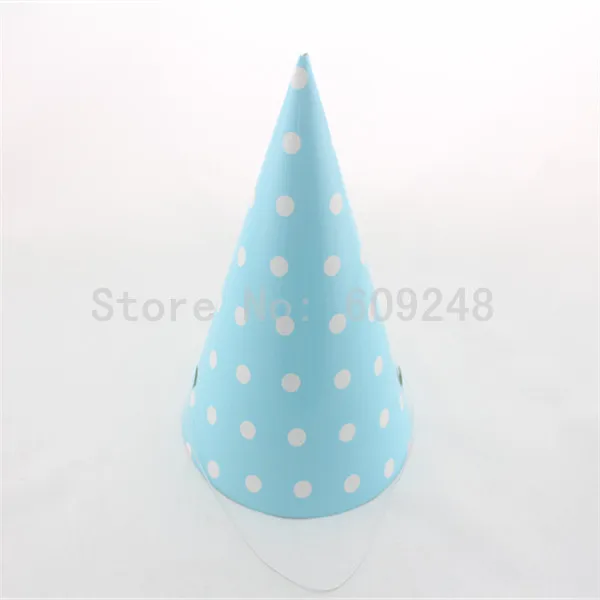 12 шт. детские шапки в голубой горошек для вечеринки карнавала свадьбы дня