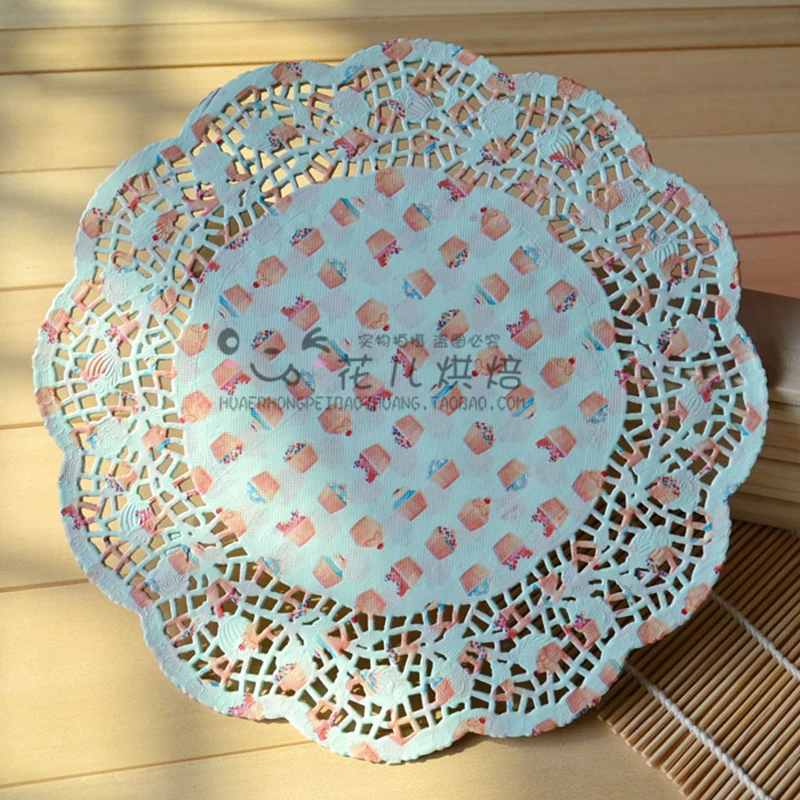 Цветная бумага для печати doilies, 10," = 26,7 см, Круглая Бумажная Кружевная салфетка/тарелка, свадебные декоративные подкладки