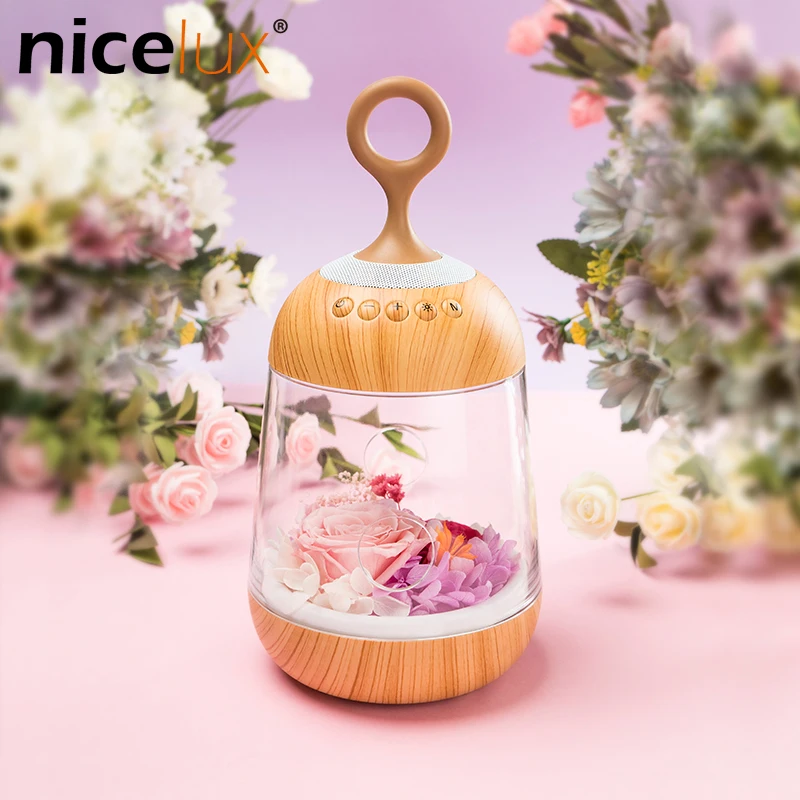 Романтический цветочный светодиодный ночник перезаряжаемая лампочка в виде