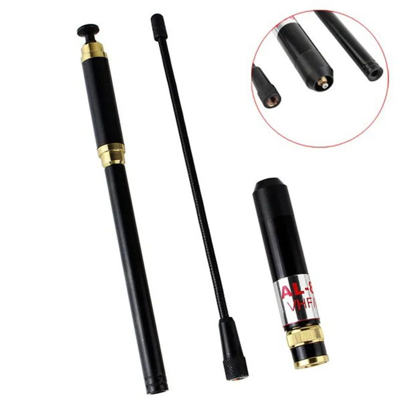 Телескопическая антенна BNC разъем 144/430 МГц для YAESU ICOM IC V8 Kenwood TK100 Motorola HH156 Vertex Standard
