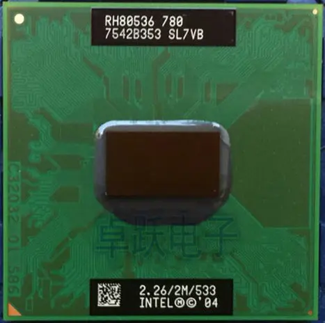 Процессор Intel PM780 Pentium M для ноутбука 780 дюйма 2 Мб кэш памяти 26 ГГц 533 МГц PM ЦП PPGA478 с
