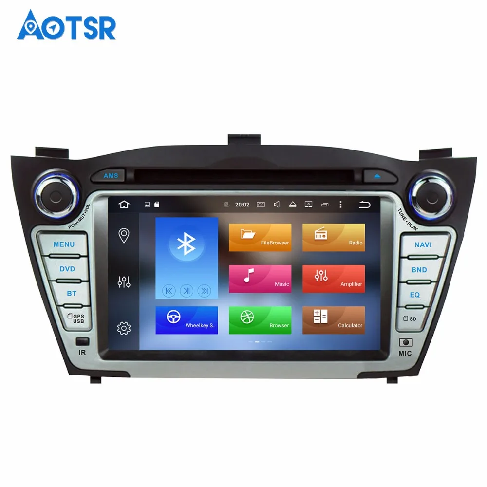 Android 8 1 автомобильный DVD CD плеер GPS навигация для Hyundai IX35 Tucson 2009-2015 мультимедийная