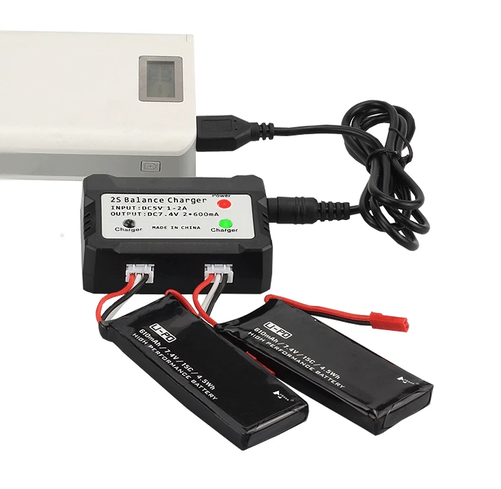 7,4 V 1100 мА/ч, 25C вертолет Li-Po Батарея usb зарядное устройство для WLtoys A949 A959 A969 A979 V912 V913 V353 k929 V262 L959 T23 T55 F45