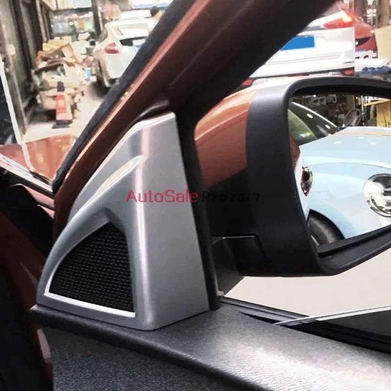 Car-styling Matte ABS Plastic Interior Car Door Stereo Speaker Cover Trim 2pcs for Peugeot 3008 GT 3008GT 2016 2017 | Автомобили и