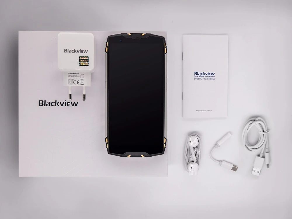 Blackview BV6800 Pro Android 8,0 6580 мАч Беспроводное зарядное устройство 4 Гб+ 64 Гб Восьмиядерный 16,0 Мп IP68 Ударопрочный Водонепроницаемый 4G мобильный телефон