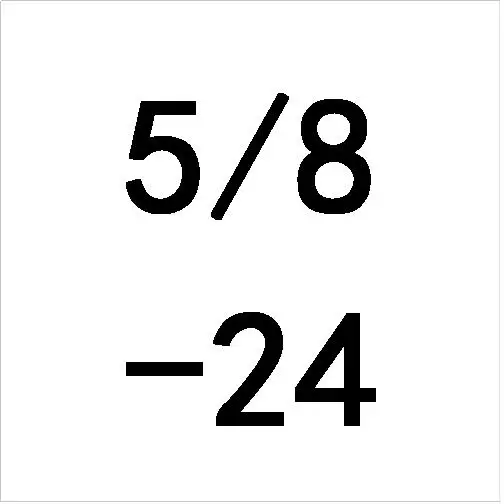 5/8-11 12 14 16 18 20 24 27 28 32 36 40 UNC UNS UNF UNEF HSS правый ручной кран TPI резьбонарезные инструменты пресс-формы для обработки 5/8" - Цвет: 24 UNEF
