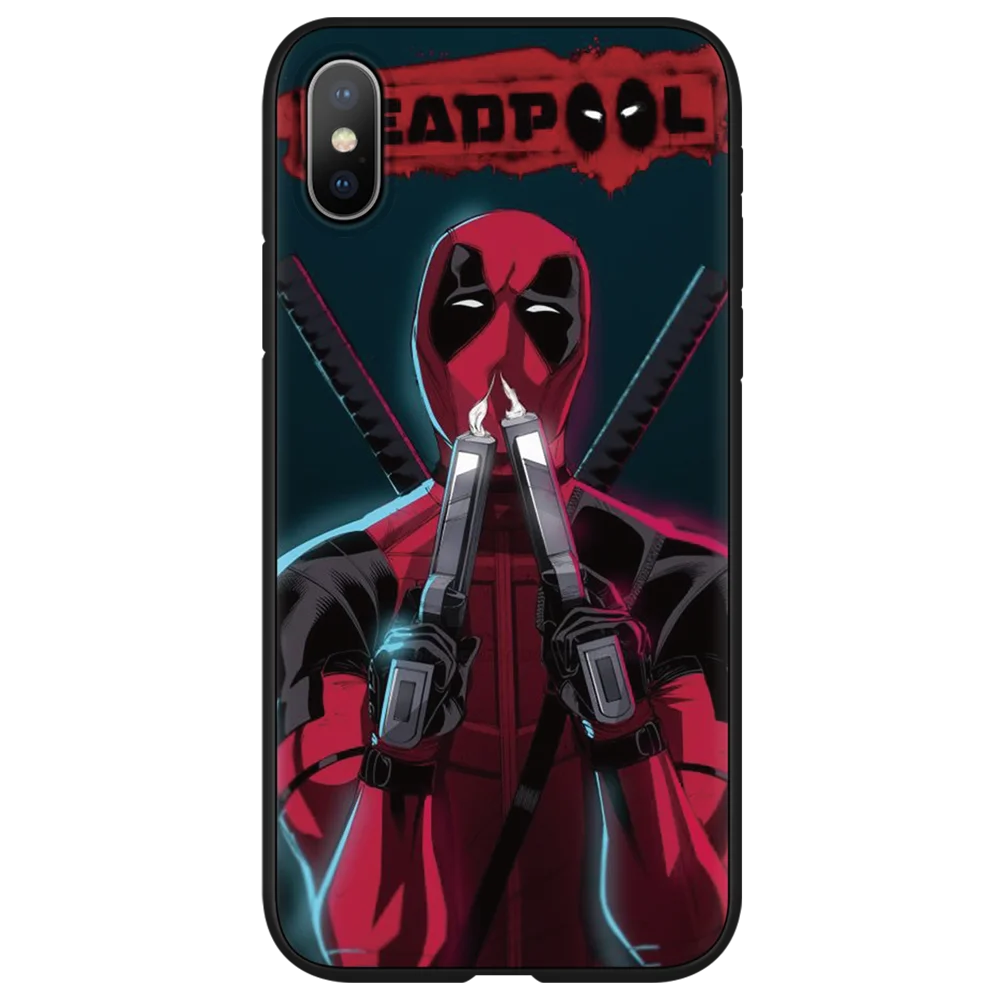 Marvel Мстители Jorker Dead Pool печать рисунок чехол TPU Мягкий для iPhone XS Max 7 8 Plus XS X 6 6S 5 5S 11 Pro Чехол для Max XR