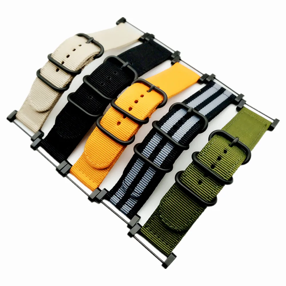 Подходит для Suunto Core для Note All черный ремешок для часов/ремешок нейлоновые наконечники Zulu Strap3-Ring+ Адаптеры+ застежка/пряжка+ Инструменты