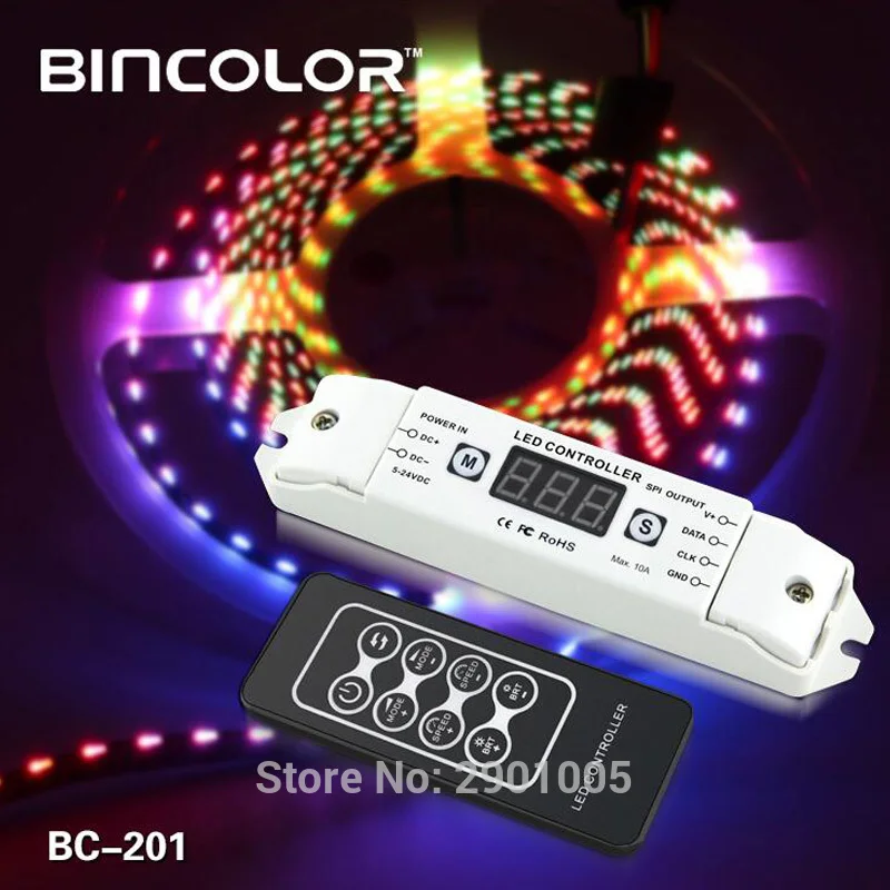 Светодиодный пиксельный SPI ленточный контроллер RGB RGBW диммер DC5V-24V цифровой адресный контроль 2801 2811 2812 8806 лента IC полосы света