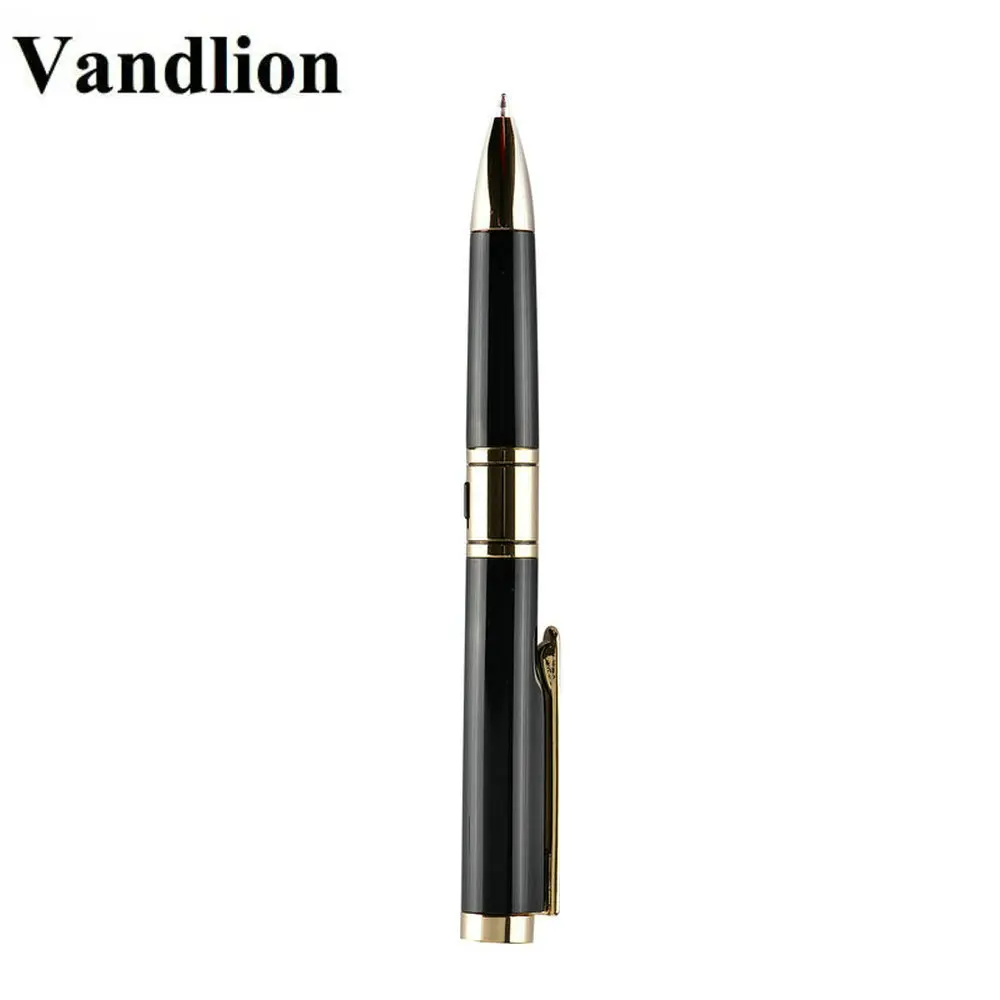Черный Vandlion Цифровой диктофон ручка 16 Гб MP3 плеер аудио рекордер без потерь шумоподавление стерео звук диктофон бизнес V1 - Цвет: Черный