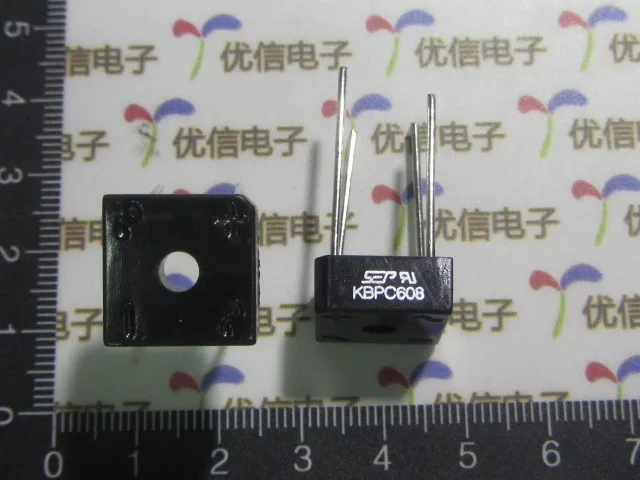 Бесплатная доставка мостовой выпрямитель KBPC608/плоский свай 800 в 6 А/для мостового
