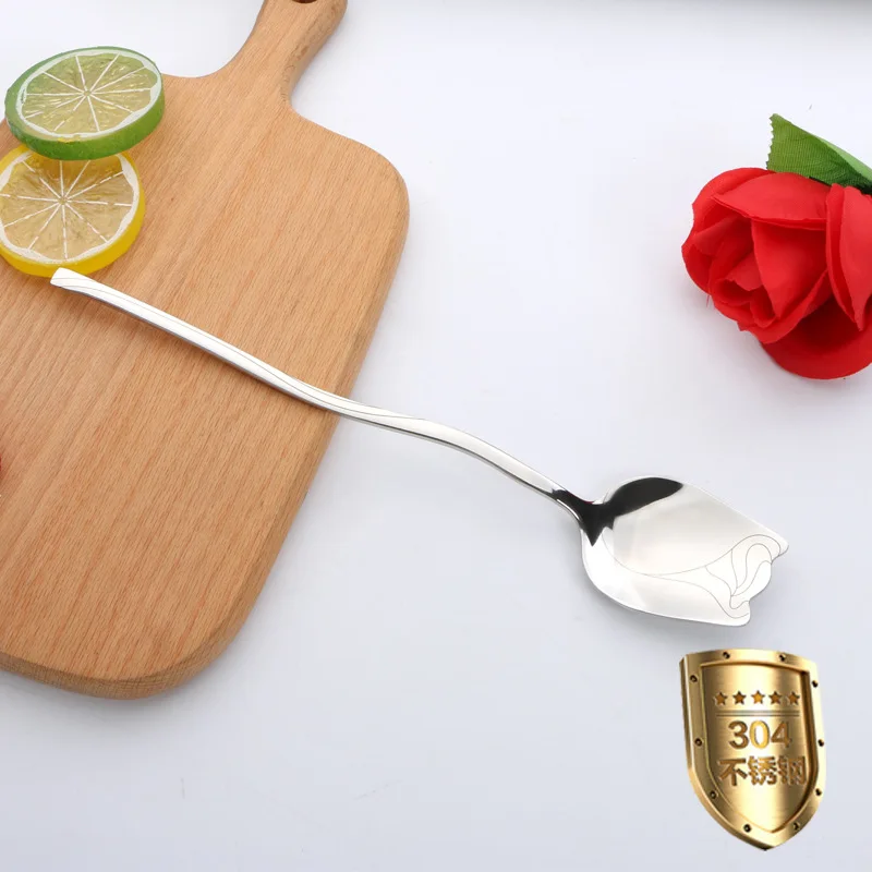 1 шт. десерт с длинной ручкой свадебное творчество кухонная утварь из нержавеющей