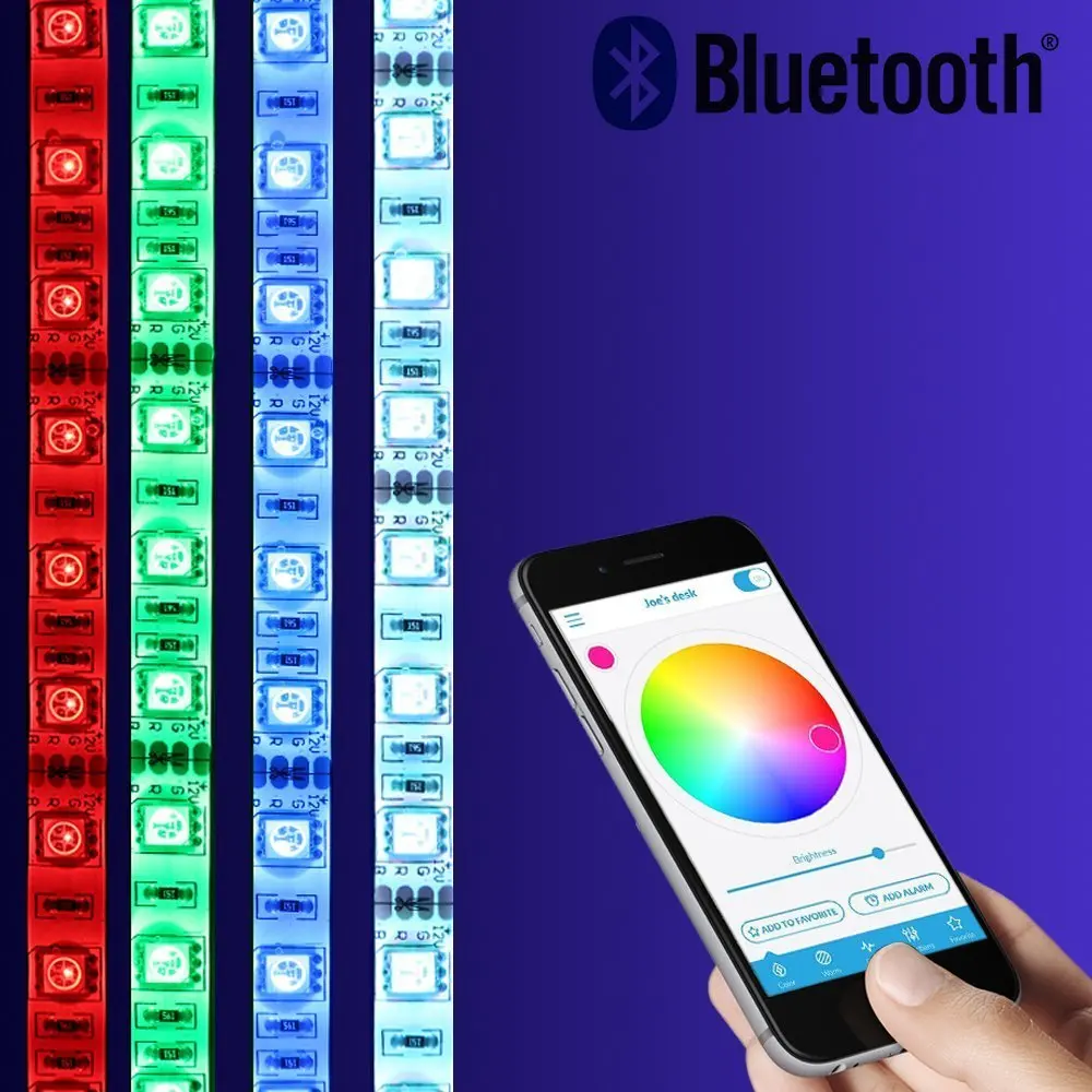 DIY Smart Bluetooth RGB приложение led контроллер + 5 м светодиодные полосы света комплект 12 В