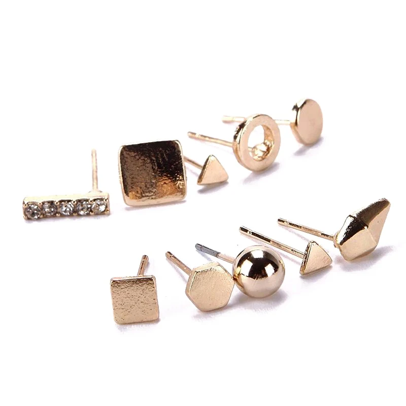 9 пар модных комплектов панк моды женские серьги гвоздики для женщин ювелирные