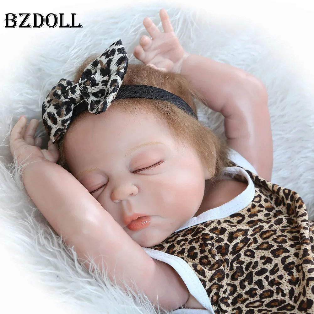 55 см силиконовая кукла реборн для всего тела игрушки новорожденных девочек