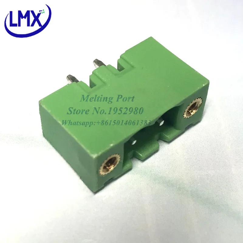 20Set 5.08MM Pitch PCB Pluggable Terminal Block Connector 2/3/4/5/6/7/8/9/10/11/12P Straight Pin KF2EDGKM With Flange Ears Green |