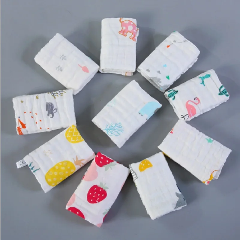 Хлопковое Марлевое детское полотенце для лица слюнявчик кормления младенцев