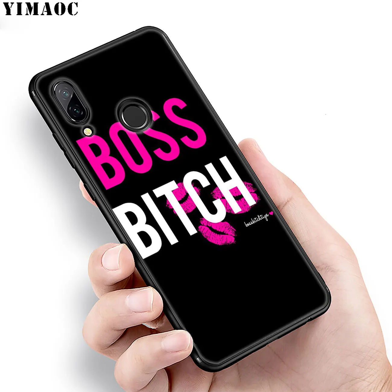 Мягкий силиконовый чехол YIMAOC розового цвета для Huawei Honor 20 Pro 8C 8X 8 9 9X 10 Lite 7X 7A черный