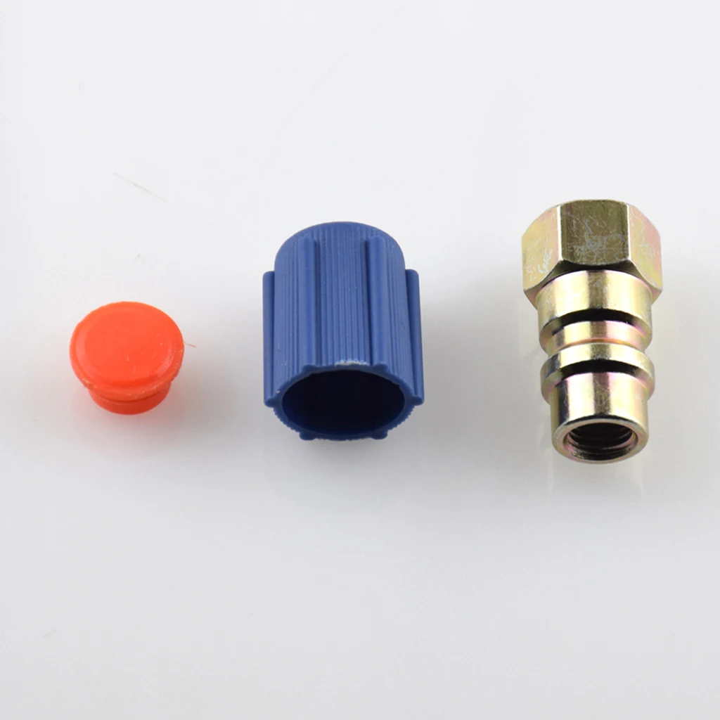 7/16 Low A/C Service Charging Port Adapter Retrofits R12 to R134a with Cap removable Schrader valve Hot Selling | Автомобили и
