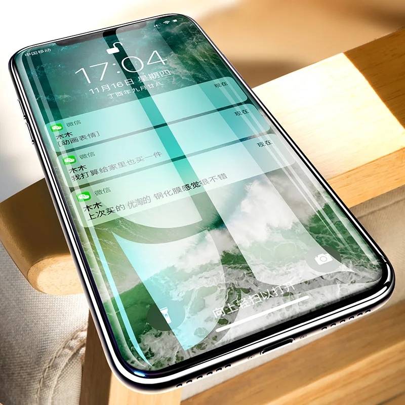 Для iphone XS MAX стеклянная закаленная пленка для мобильного телефона изогнутая