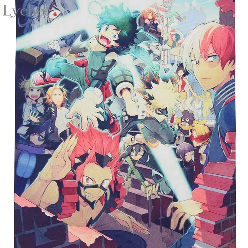 Lychee Японский Аниме Boku no Hero academic холст прокрутка живопись украшение дома