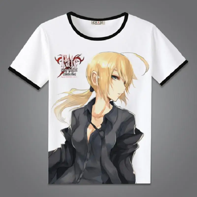 Хлопковая футболка High-Q унисекс с рисунком аниме Fate zero FGO saber | Мужская одежда