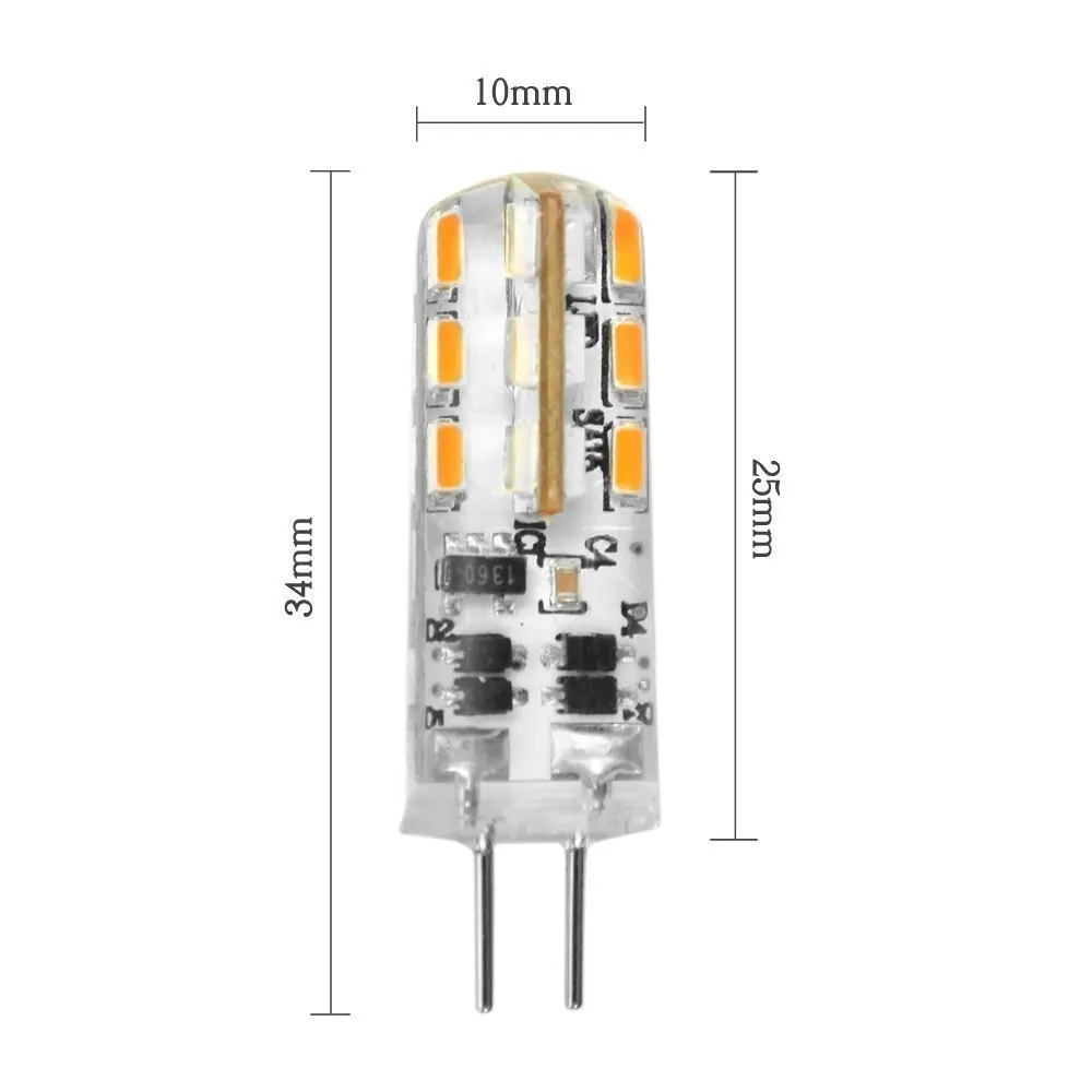 5 шт. G4 1 W 3014 smd 24 130 LM теплый белый/холодный белый кукурузные лампы DC 12 V прожектор