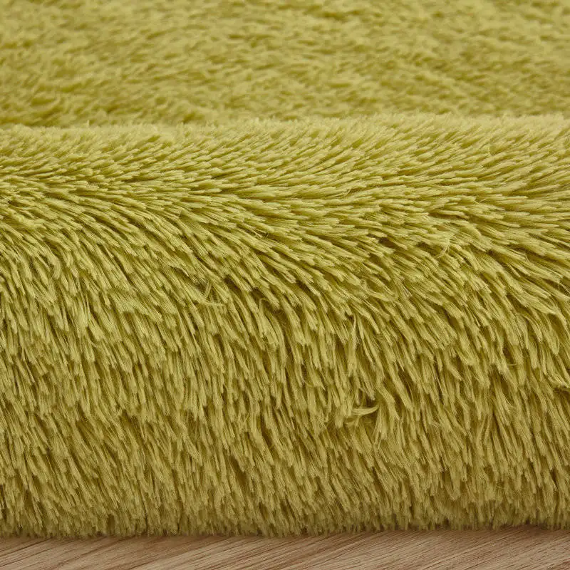 

Thickened Kids Room Non-Slip Carpet Living Room Coffee Table Big Blanket Washed Silk Bedroom Bedside Mat Decorate Solid Color