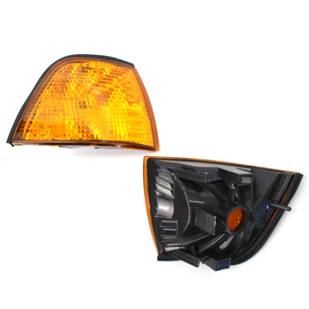 

Corner Light Lens Replacement Yellow Amber Indicator Lamp Fit For Side Corner Signal Light Fit For BMW E36 3 Series 1992-1998