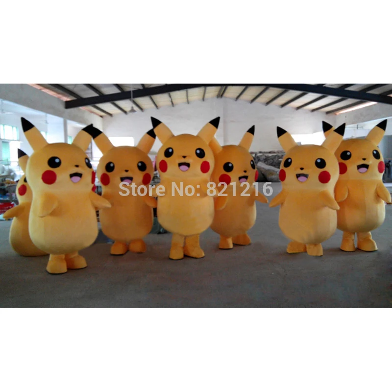 Костюмы для косплея высшего класса роскошный талисман PIKACHU костюм персонажа мультфильма костюмы талисмана маскарадный костюм вечерние платья