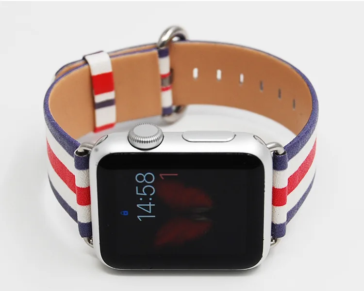 Высококачественная полоса из натуральной кожи ремешок для часов Apple Watch Iwatch 1 2 3