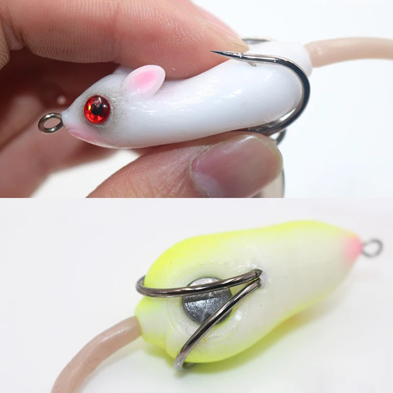 Новинка 4 5 см 10 г приманка Ray Frog мышь Blackfish мягкие искусственные приманки для ловли