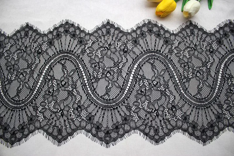 Мягкая Белая нейлоновая кружевная ткань для ресниц декоративная отделка сделай