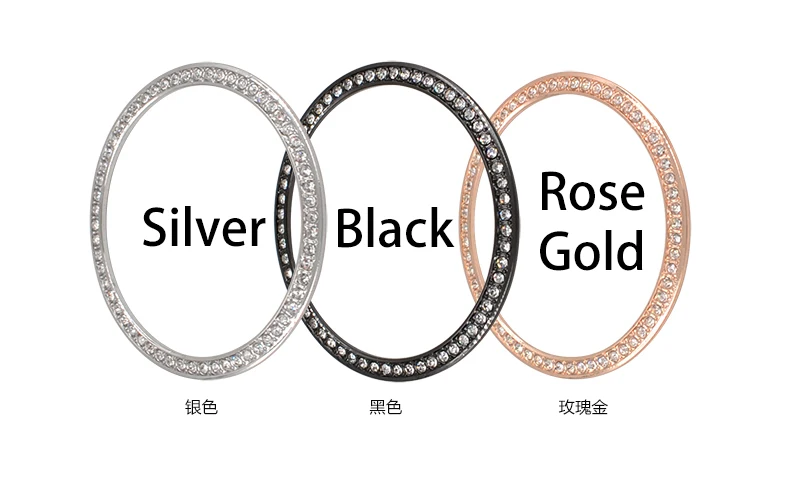 Gear S3 Ring For Samsung Galaxy Watch 46mm 42mm Diamond Metal Ring Adhesive Cover Anti Scratch smart watch Accessories