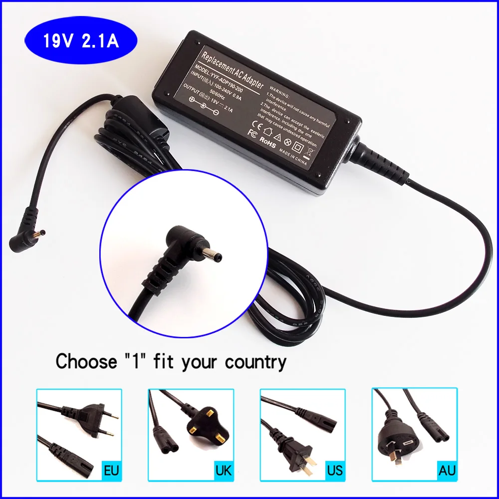 Зарядное устройство для ноутбука/нетбука 19 в 2 1 А 40 Вт|charger for asus|n17908 v85adp-40ph ab |
