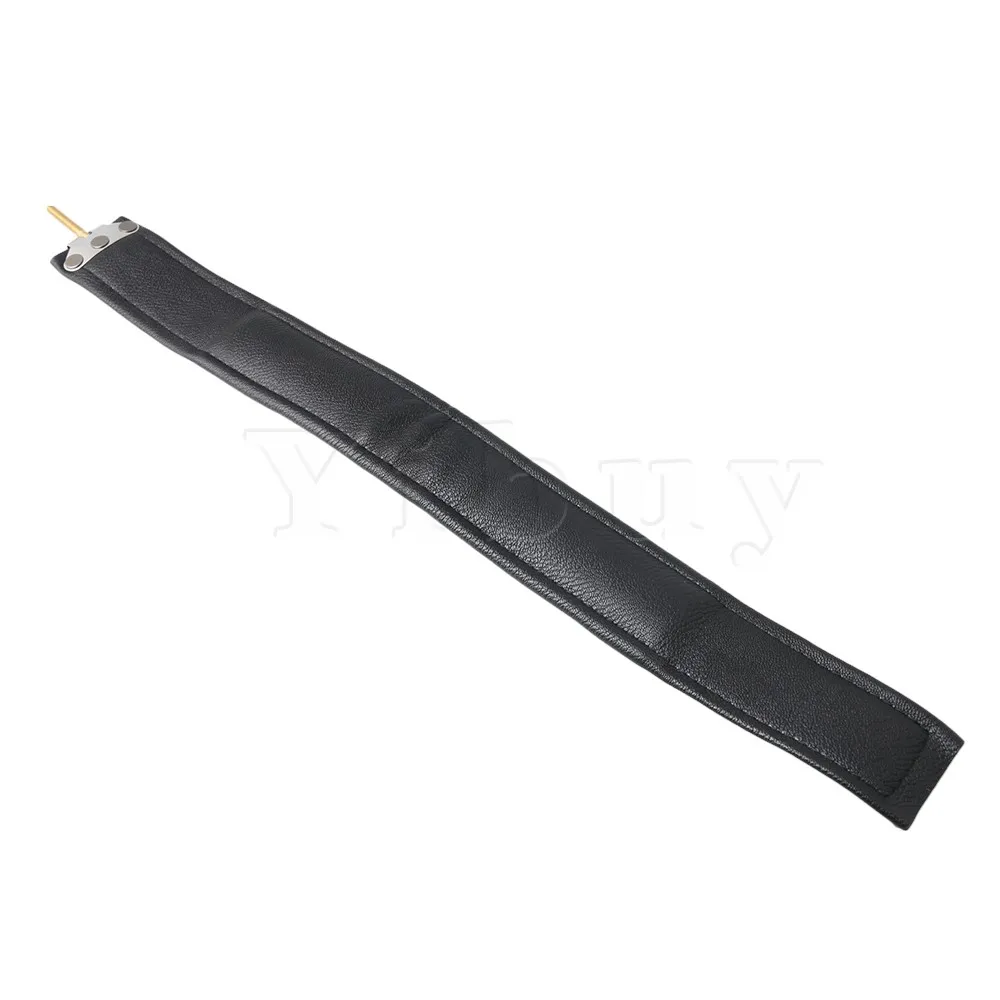 Yibuy 46x4,75x1 см черный мягкий бас левша ремни кожа 48/60 аккордеон бас ремни с аппаратом